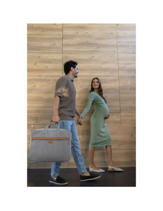 BN-8420421089248,Geanta de voiaj spital, Jane, Cu compartiment impermeabil, 41 x 50 x 7 cm, Dim Grey 2
