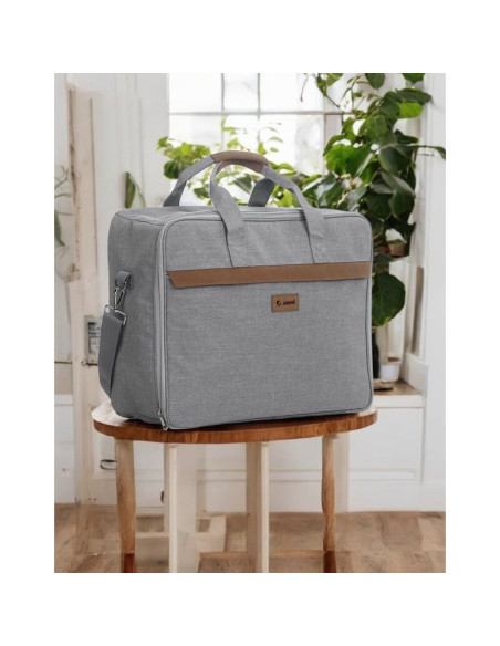 BN-8420421089248,Geanta de voiaj spital, Jane, Cu compartiment impermeabil, 41 x 50 x 7 cm, Dim Grey
