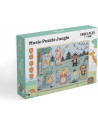 BN-85086,Puzzle muzical din lemn, Free2Play, Cu animalute din jungla, Cu sunete, Cu maner, Stimuleaza simturile, invatarea prin 