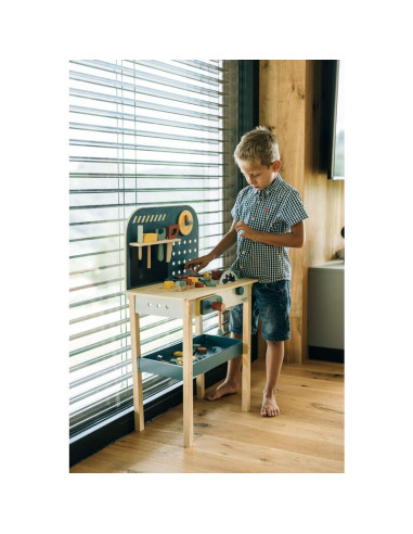 BN-85154,Banc de lucru, Free2Play, My first wooden Work Bench, Cu diverse unelte si accesorii, Pliabil, 55 x 28,5 x 85 cm, 36 lu BN-85154,Banc de lucru, Free2Play, My first wooden Work Bench, Cu diverse unelte si accesorii, Pliabil, 55 x 28,5 x 85 cm, 36 lu