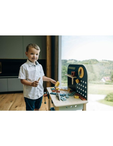 BN-85154,Banc de lucru, Free2Play, My first wooden Work Bench, Cu diverse unelte si accesorii, Pliabil, 55 x 28,5 x 85 cm, 36 lu BN-85154,Banc de lucru, Free2Play, My first wooden Work Bench, Cu diverse unelte si accesorii, Pliabil, 55 x 28,5 x 85 cm, 36 lu