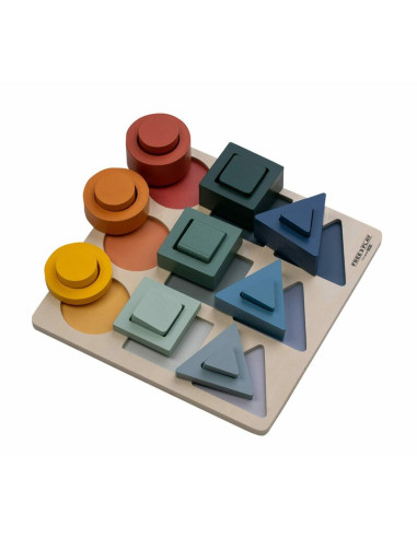 BN-85109,Puzzle copii, Free2Play, Din lemn, Cu sortare forme, Incurajeaza imaginatia, Dezvolta abilitatile motorii fine si coord