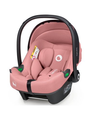 BN-LO-ASTRID_I-SIZE_PINK_CORAL,Scoica auto, Lionelo, i-Size Astrid, 0-13 Kg, 40-87 cm, Cu maner si capotina reglabile, Cu protec