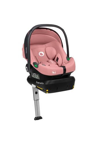BN-LO-ASTRID_I-SIZE_PINK_CORAL,Scoica auto, Lionelo, i-Size Astrid, 0-13 Kg, 40-87 cm, Cu maner si capotina reglabile, Cu protec