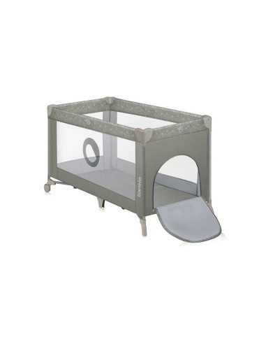 BN-LO-STEFI_BEIGE_SAND,Patut pliant, Lionelo, Stefi, Cu un nivel, Cu intrare laterala cu fermoar, 2 roti, 120x60 cm, Conform cu 