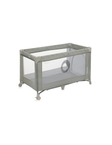 BN-LO-STEFI_BEIGE_SAND,Patut pliant, Lionelo, Stefi, Cu un nivel, Cu intrare laterala cu fermoar, 2 roti, 120x60 cm, Conform cu 