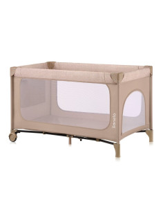 BN-LO-JASMIN_EASY_FOLD_BEIGE_SAND,Patut pliant, Lionelo, Jasmin Easy Fold, Pana la 15 kg, Usor de pliat, Cu doua nivele, Cu salt 2