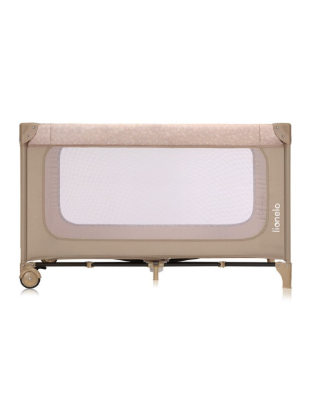 BN-LO-JASMIN_EASY_FOLD_BEIGE_SAND,Patut pliant, Lionelo, Jasmin Easy Fold, Pana la 15 kg, Usor de pliat, Cu doua nivele, Cu salt