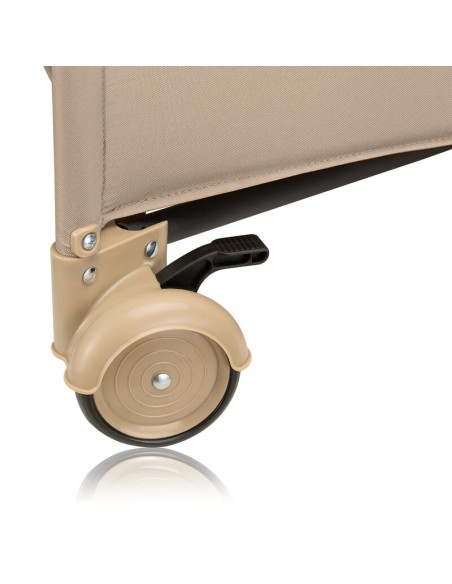 BN-LO-JASMIN_EASY_FOLD_BEIGE_SAND,Patut pliant, Lionelo, Jasmin Easy Fold, Pana la 15 kg, Usor de pliat, Cu doua nivele, Cu salt