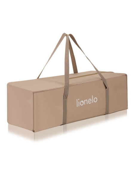 BN-LO-JASMIN_EASY_FOLD_BEIGE_SAND,Patut pliant, Lionelo, Jasmin Easy Fold, Pana la 15 kg, Usor de pliat, Cu doua nivele, Cu salt