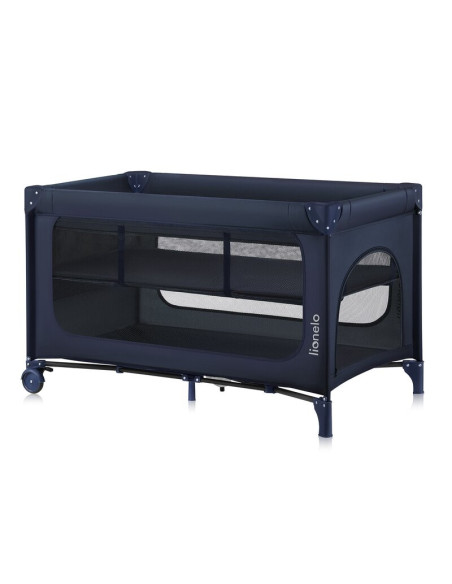 BN-LO-JASMIN_EASY_FOLD_BLUE_NAVY,Patut pliant, Lionelo, Jasmin Easy Fold, Pana la 15 kg, Usor de pliat, Cu doua nivele, Cu salte