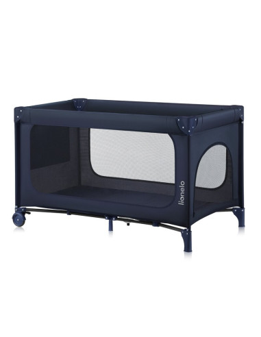 BN-LO-JASMIN_EASY_FOLD_BLUE_NAVY,Patut pliant, Lionelo, Jasmin Easy Fold, Pana la 15 kg, Usor de pliat, Cu doua nivele, Cu salte