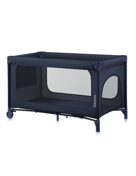 BN-LO-JASMIN_EASY_FOLD_BLUE_NAVY,Patut pliant, Lionelo, Jasmin Easy Fold, Pana la 15 kg, Usor de pliat, Cu doua nivele, Cu salte