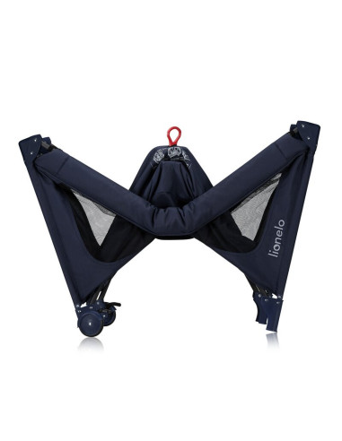 BN-LO-JASMIN_EASY_FOLD_BLUE_NAVY,Patut pliant, Lionelo, Jasmin Easy Fold, Pana la 15 kg, Usor de pliat, Cu doua nivele, Cu salte