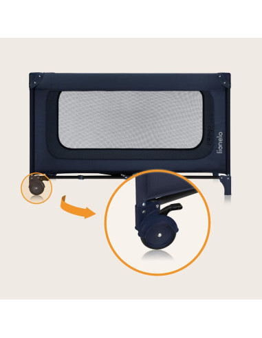 BN-LO-JASMIN_EASY_FOLD_BLUE_NAVY,Patut pliant, Lionelo, Jasmin Easy Fold, Pana la 15 kg, Usor de pliat, Cu doua nivele, Cu salte