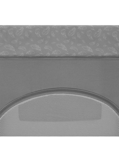 BN-LO-JASMIN_EASY_FOLD_GREY_STONE,Patut pliant, Lionelo, Jasmin Easy Fold, Pana la 15 kg, Usor de pliat, Cu doua nivele, Cu salt