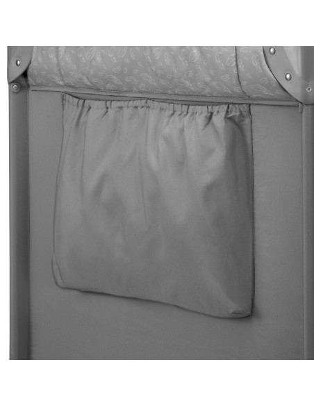 BN-LO-JASMIN_EASY_FOLD_GREY_STONE,Patut pliant, Lionelo, Jasmin Easy Fold, Pana la 15 kg, Usor de pliat, Cu doua nivele, Cu salt