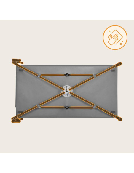 BN-LO-JASMIN_EASY_FOLD_GREY_STONE,Patut pliant, Lionelo, Jasmin Easy Fold, Pana la 15 kg, Usor de pliat, Cu doua nivele, Cu salt