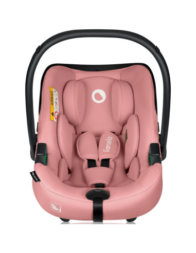 BN-LO-ASTRID_I-SIZE_PINK_CORAL+BASE_BLACK,Scoica auto, Lionelo, i-Size Astrid, Include baza Isofix, 0-13 Kg, 40-87 cm, Cu maner 