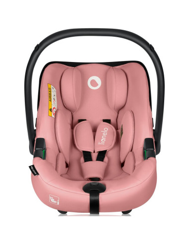 BN-LO-ASTRID_I-SIZE_PINK_CORAL+BASE_BLACK,Scoica auto, Lionelo, i-Size Astrid, Include baza Isofix, 0-13 Kg, 40-87 cm, Cu maner 