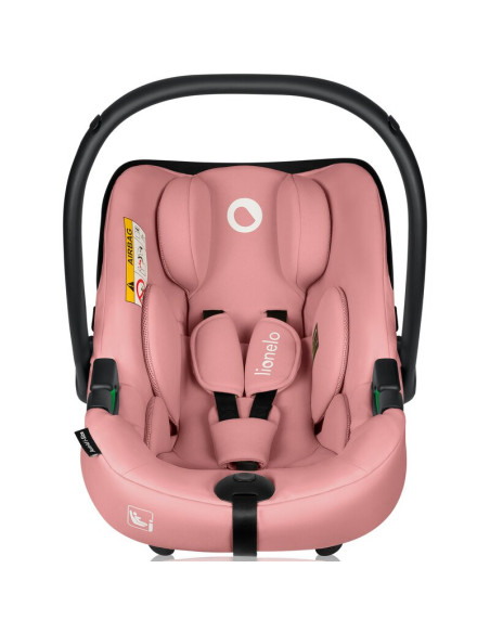 BN-LO-ASTRID_I-SIZE_PINK_CORAL+BASE_BLACK,Scoica auto, Lionelo, i-Size Astrid, Include baza Isofix, 0-13 Kg, 40-87 cm, Cu maner 