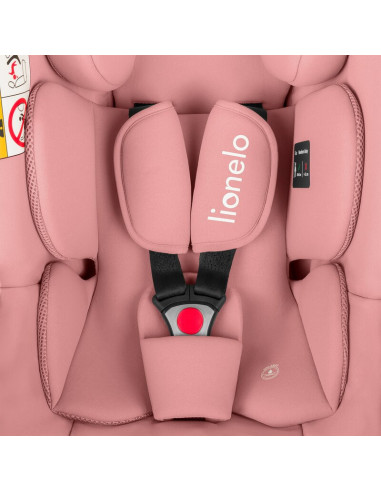 BN-LO-ASTRID_I-SIZE_PINK_CORAL+BASE_BLACK,Scoica auto, Lionelo, i-Size Astrid, Include baza Isofix, 0-13 Kg, 40-87 cm, Cu maner 