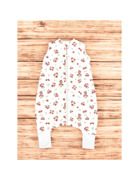 BN-6426972026970,Sac de dormit, MimiNu, Cu picioruse, De iarna, Din bumbac certificat Oeko Tex Standard 100, Cu fermoar pe mijlo