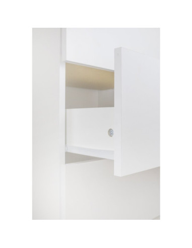 BN-6426972027014,Comoda, Qmini, Wladi, Cu masa pentru infasat demontabila, Cu 3 sertare, Din pal+placa HDF, Alb