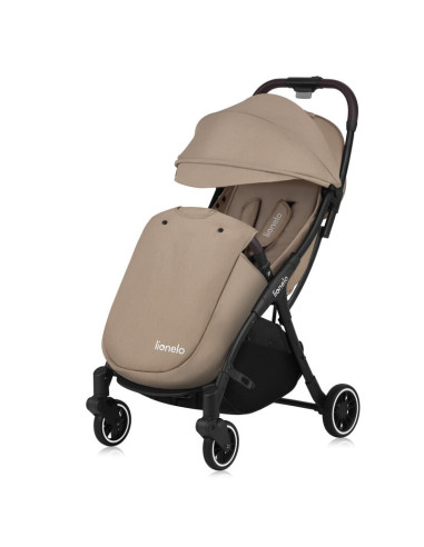 BN-LO-JULIE_ONE_BEIGE_SAND,Carucior sport, Lionelo, Julie One, De la nastere, Greutate redusa, Cu accesorii, Cadru din aluminiu,