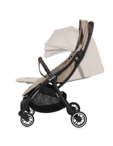 BN-LO-JULIE_ONE_BEIGE_SAND,Carucior sport, Lionelo, Julie One, De la nastere, Greutate redusa, Cu accesorii, Cadru din aluminiu,