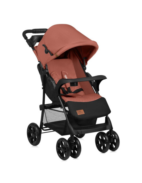 BN-LO-EMMA PLUS_CORAL_PINK,Carucior sport, Lionelo, Emma Plus, Cu tavita, 2 Suporturi pentru pahar, Geanta accesorii, Conform cu