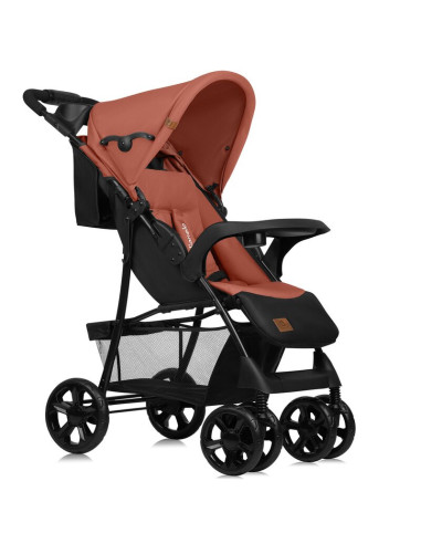 BN-LO-EMMA PLUS_CORAL_PINK,Carucior sport, Lionelo, Emma Plus, Cu tavita, 2 Suporturi pentru pahar, Geanta accesorii, Conform cu