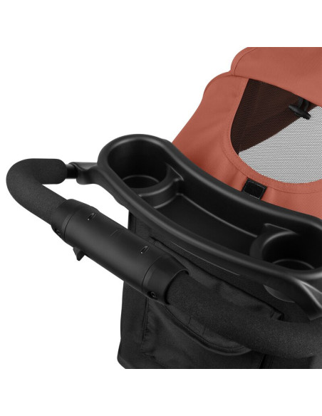 BN-LO-EMMA PLUS_CORAL_PINK,Carucior sport, Lionelo, Emma Plus, Cu tavita, 2 Suporturi pentru pahar, Geanta accesorii, Conform cu