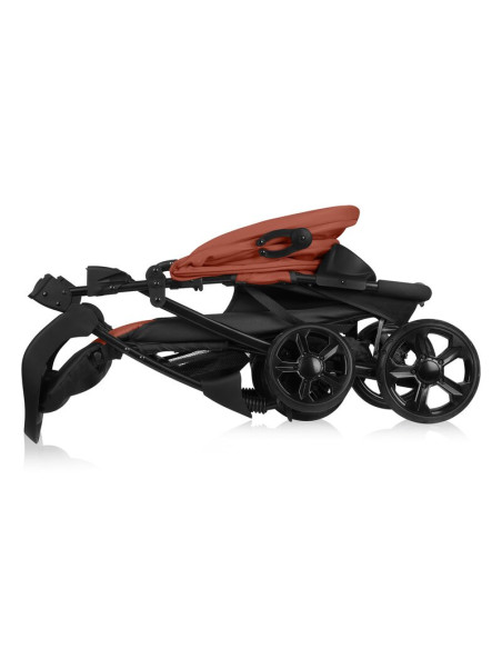 BN-LO-EMMA PLUS_CORAL_PINK,Carucior sport, Lionelo, Emma Plus, Cu tavita, 2 Suporturi pentru pahar, Geanta accesorii, Conform cu