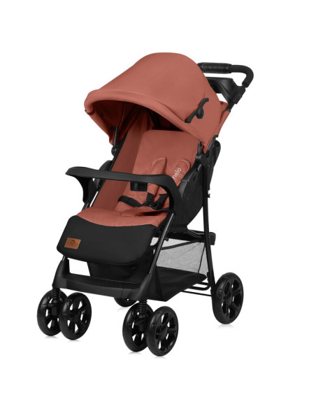 BN-LO-EMMA PLUS_CORAL_PINK,Carucior sport, Lionelo, Emma Plus, Cu tavita, 2 Suporturi pentru pahar, Geanta accesorii, Conform cu