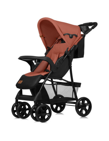 BN-LO-EMMA PLUS_CORAL_PINK,Carucior sport, Lionelo, Emma Plus, Cu tavita, 2 Suporturi pentru pahar, Geanta accesorii, Conform cu
