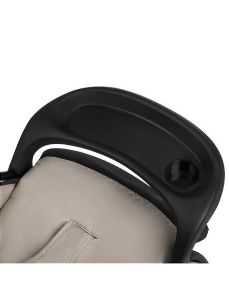 BN-LO-EMMA PLUS_BEIGE_LATTE,Carucior sport, Lionelo, Emma Plus, Cu tavita, 2 Suporturi pentru pahar, Geanta accesorii, Conform c