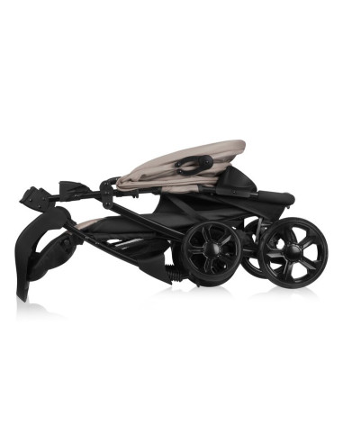 BN-LO-EMMA PLUS_BEIGE_LATTE,Carucior sport, Lionelo, Emma Plus, Cu tavita, 2 Suporturi pentru pahar, Geanta accesorii, Conform c