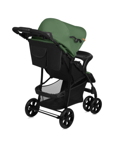 BN-LO-EMMA PLUS_GREEN_EMERALD,Carucior sport, Lionelo, Emma Plus, Cu tavita, 2 Suporturi pentru pahar, Geanta accesorii, Conform