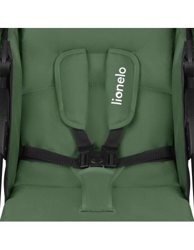 BN-LO-EMMA PLUS_GREEN_EMERALD,Carucior sport, Lionelo, Emma Plus, Cu tavita, 2 Suporturi pentru pahar, Geanta accesorii, Conform