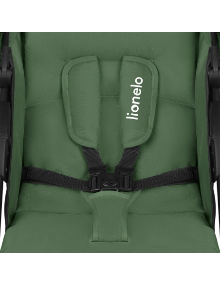 BN-LO-EMMA PLUS_GREEN_EMERALD,Carucior sport, Lionelo, Emma Plus, Cu tavita, 2 Suporturi pentru pahar, Geanta accesorii, Conform