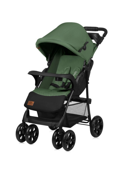 BN-LO-EMMA PLUS_GREEN_EMERALD,Carucior sport, Lionelo, Emma Plus, Cu tavita, 2 Suporturi pentru pahar, Geanta accesorii, Conform