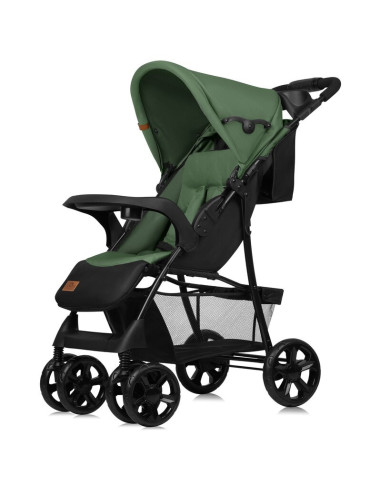 BN-LO-EMMA PLUS_GREEN_EMERALD,Carucior sport, Lionelo, Emma Plus, Cu tavita, 2 Suporturi pentru pahar, Geanta accesorii, Conform