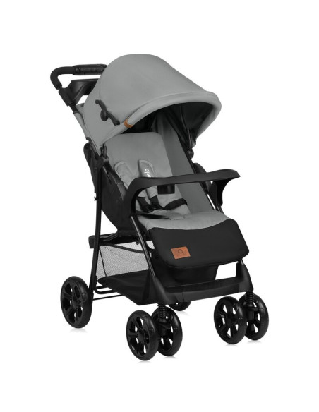 BN-LO-EMMA PLUS_GREY_DOVE,Carucior sport, Lionelo, Emma Plus, Cu tavita, 2 Suporturi pentru pahar, Geanta accesorii, Conform cu 