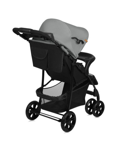BN-LO-EMMA PLUS_GREY_DOVE,Carucior sport, Lionelo, Emma Plus, Cu tavita, 2 Suporturi pentru pahar, Geanta accesorii, Conform cu 