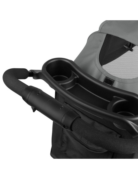 BN-LO-EMMA PLUS_GREY_DOVE,Carucior sport, Lionelo, Emma Plus, Cu tavita, 2 Suporturi pentru pahar, Geanta accesorii, Conform cu 