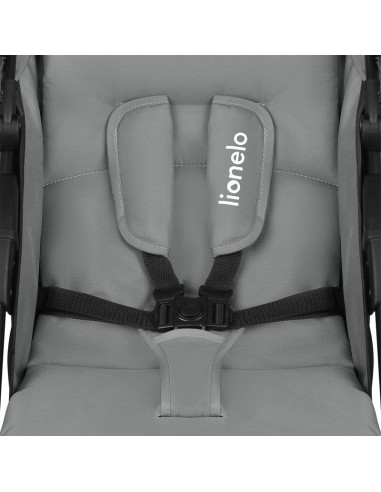 BN-LO-EMMA PLUS_GREY_DOVE,Carucior sport, Lionelo, Emma Plus, Cu tavita, 2 Suporturi pentru pahar, Geanta accesorii, Conform cu 