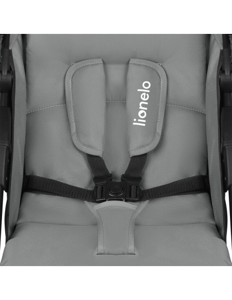 BN-LO-EMMA PLUS_GREY_DOVE,Carucior sport, Lionelo, Emma Plus, Cu tavita, 2 Suporturi pentru pahar, Geanta accesorii, Conform cu 