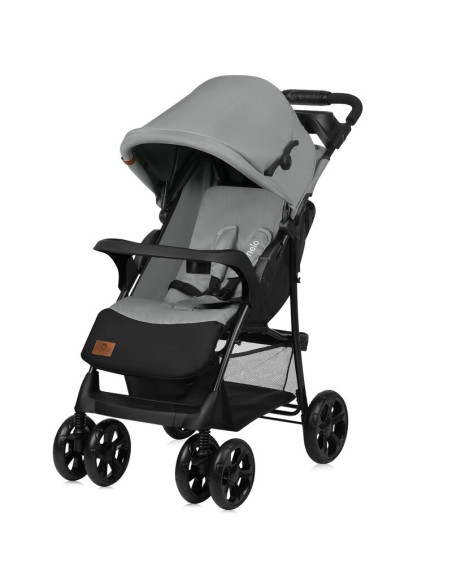BN-LO-EMMA PLUS_GREY_DOVE,Carucior sport, Lionelo, Emma Plus, Cu tavita, 2 Suporturi pentru pahar, Geanta accesorii, Conform cu 