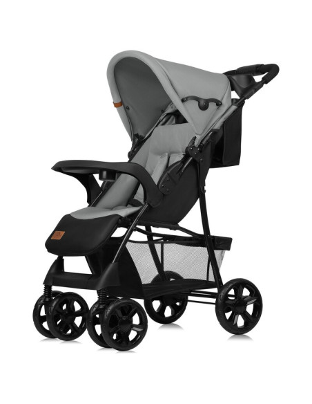 BN-LO-EMMA PLUS_GREY_DOVE,Carucior sport, Lionelo, Emma Plus, Cu tavita, 2 Suporturi pentru pahar, Geanta accesorii, Conform cu 